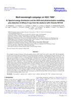 Multi-wavelength campaign on NGC 7469. III. Spectral energy distribution and the AGN wind photoionisation modelling, plus detection of diffuse X-rays from the starburst with Chandra HETGS