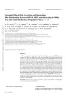 Decoupled black hole accretion and quenching: the relationship between BHAR, SFR and quenching in Milky Way- and Andromeda-mass progenitors since z = 2.5