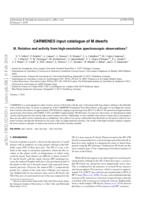 CARMENES input catalogue of M dwarfs: III. Rotation and activity from high-resolution spectroscopic observations