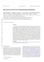 Ring galaxies in the EAGLE hydrodynamical simulations