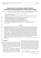 Molecular gas in the northern nucleus of Mrk 273: Physical and chemical properties of the disc and its outflow