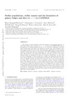 Stellar populations, stellar masses and the formation of galaxy bulges and discs at z < 3 in CANDELS