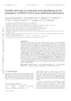 Possible detection of a bimodal cloud distribution in the atmosphere of HAT-P-32 A b from multiband photometry