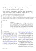 The diverse density profiles of galaxy clusters with self-interacting dark matter plus baryons