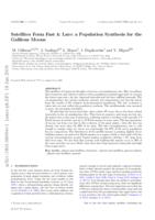 Satellites form fast & late: a population synthesis for the Galilean moons