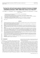 Tracing the cold and warm physico-chemical structure of deeply embedded protostars: IRAS 16293-2422 vs. VLA 1623-2417