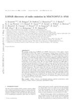LOFAR discoveryof radio emission in MACS J0717.5+3745