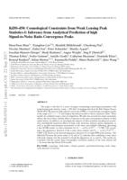 KiDS-450: cosmological constraints from weak lensing peak statistics - I. Inference from analytical prediction of high signal-to-noise ratio convergence peaks