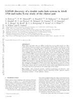 LOFAR discovery of a double radio halo system in Abell 1758 and radio/X-ray study of the cluster pair