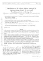 Infrared spectra of complex organic molecules in astronomically relevant ice matrices.: I. Acetaldehyde, ethanol, and dimethyl ether