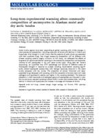 Long-term experimental warming alters community composition of ascomycetes in Alaskan moist and dry arctic tundra