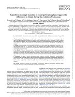 Scalariform-to-simple transition in vessel perforation plates triggered by differences in climate during the evolution of Adoxaceae