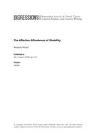 The Affective Affordances of Disability