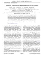 Nonuniversal transverse electron mean free path through few-layer graphene