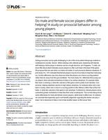 Do male and female soccer players differ in helping? A study on prosocial behavior among young players