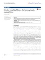 On the height of Gross-Schoen cycles in genus three