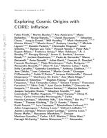 Exploring cosmic origins with CORE: Inflation