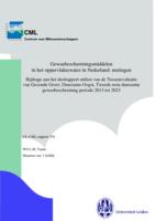 Gewasbeschermingsmiddelen in het oppervlaktewater in Nederland: metingen.  Bijdrage aan het deelrapport milieu van de Tussenevaluatie van Gezonde Groei, Duurzame Oogst, Tweede nota duurzame gewasbescherming periode 2013 tot 2023