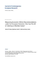 Measuring Economic Reform Recommendations under the European Semester: ‘One Size Fits All’ or Tailoring to Member States?