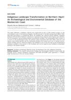 Indigenous Landscape Transformation on Northern Haytí: An Archaeological and Environmental Database of the Montecristi Coast