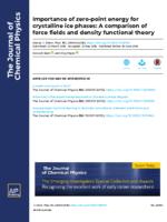 Importance of Zero-Point Energy for Crystalline Ice Phases: A Comparison of Force Fields and Density Functional Theory