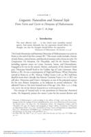 Linguistic Naturalism and Natural Style. From Varro and Cicero to Dionysius of Halicarnassus