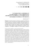 El trabajo de la memoria en Centroamérica: cinco propuestas heurísticas en torno a las guerras en El Salvador, Guatemala y Nicaragua