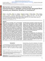 Mechanistic and quantitative understanding of pharmacokinetics in zebrafish larvae through nanoscale blood sampling and metabolite modelling of paracetamol