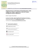 Displacement in the Name of Development. How Indigenous Rights Legislation Fails to Protect Philippine  Hunter-Gatherers