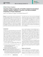 Transition Metal Compounds of Pyridine-Amide-Functionalized Carbene Ligands: Synthesis, Structure, and Electrocatalytic Properties in Proton Reduction