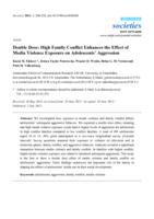 Double Dose: High Family Conflict Enhances the Effect of Media Violence Exposure on Adolescents' Aggression