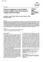 Holocene vegetation record of upland northern Calabria, Italy: Environmental change and human impact