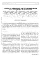 Detection and characterization of an ultra-dense sub-Neptunian planet orbiting the Sun-like star K2-292