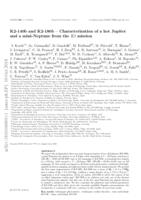 K2-140b and K2-180b - Characterization of a hot Jupiter and a mini-Neptune from the K2 mission