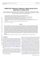 GAMA+KiDS: Alignment of galaxies in galaxy groups and its dependence on galaxy scale