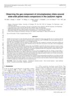 Observing the gas component of circumplanetary disks around wide-orbit planet-mass companions in the (sub)mm regime