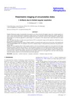 Polarimetric imaging of circumstellar disks. I. Artifacts due to limited angular resolution