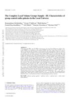 The complete local volume groups sample - III. Characteristics of group central radio galaxies in the Local Universe