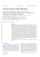 On the dust temperatures of high-redshift galaxies