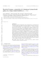 Resolved Lyman-α properties of a luminous Lyman-break galaxy in a large ionised bubble at z = 6.53