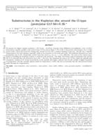 Substructures in the Keplerian disc around the O-type (proto-)star G17.64+0.16