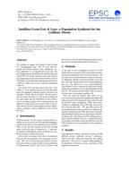 Satellites Form Fast and Late: a Population Synthesis for the Galilean Moons