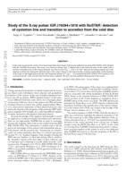 Study of the X-ray pulsar IGR J19294+1816 with NuSTAR: Detection of cyclotron line and transition to accretion from the cold disk