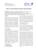 Direct Laser Desorption of Amino Acids using LIMS