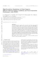 Planetary giant impacts: convergence of high-resolution simulations using efficient spherical initial conditions and SWIFT