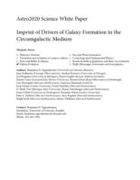 Imprint of Drivers of Galaxy Formation in the Circumgalactic Medium