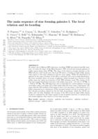 The main sequence of star-forming galaxies - I. The local relation and its bending