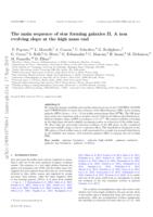 The main sequence of star-forming galaxies - II. A non-evolving slope at the high-mass end