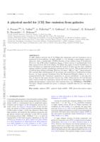 A physical model for [C II] line emission from galaxies