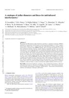 A catalogue of stellar diameters and fluxes for mid-infrared interferometry